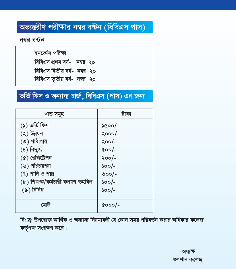 Admission Information